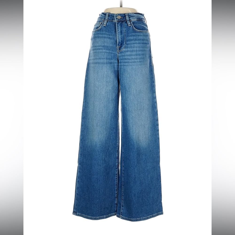 New Frame Le Slim Palazzo Jeans in Drizzle - Size 26